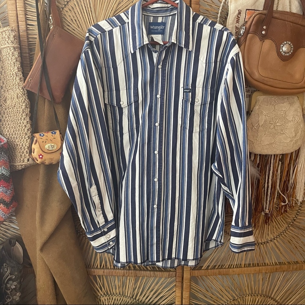 Vintage Wrangler Pearl snap